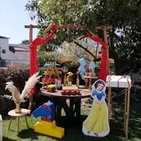 Decoración temática infantil de princesa